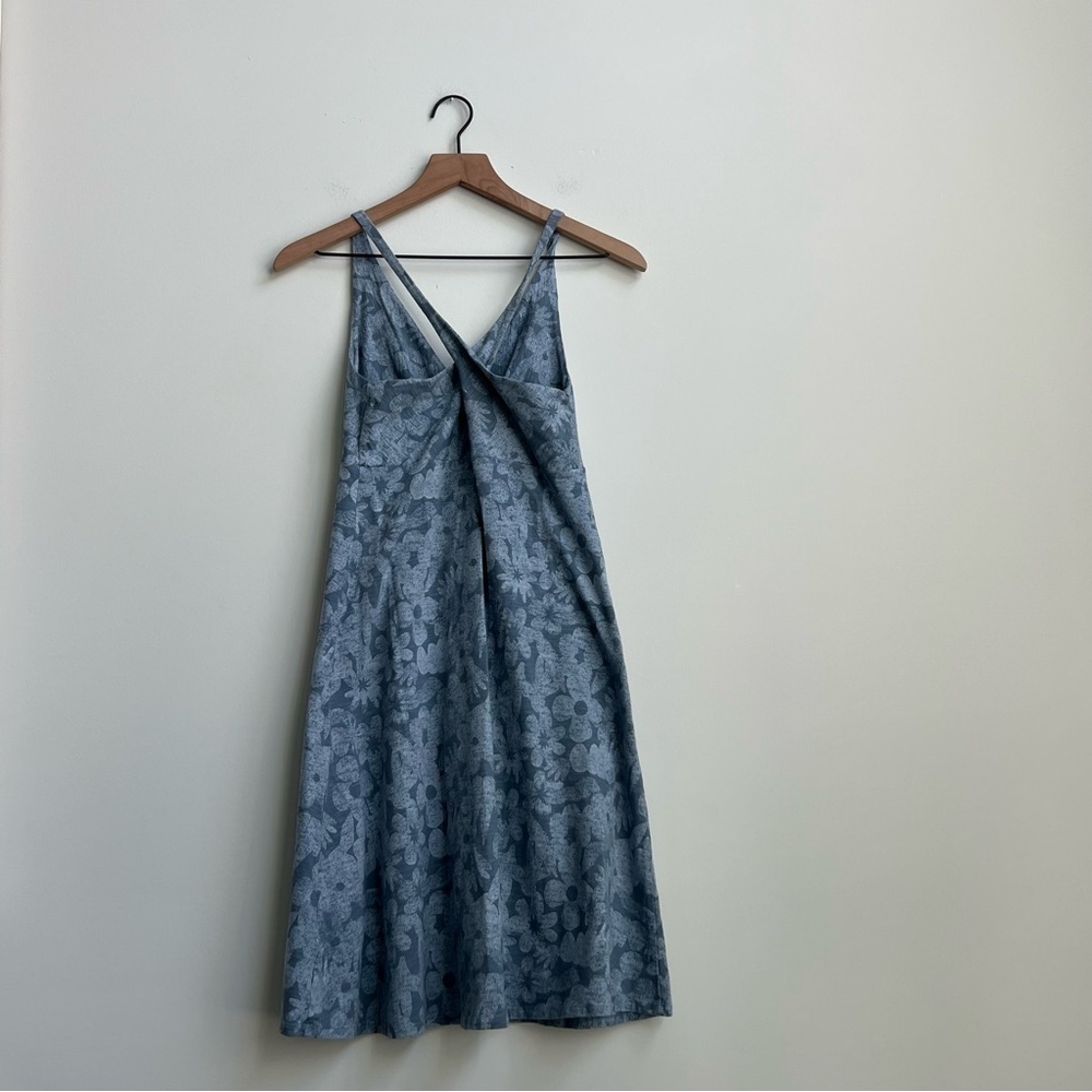 Patagonia Amber Dawn Dress Light Plume Grey Women’s Small Floral Cross back - Picture 7 of 10